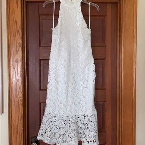 White Lace Midi Dress